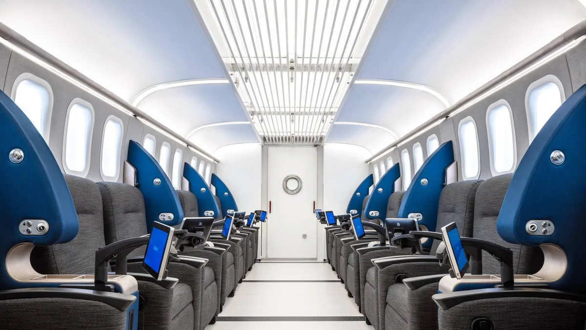 Inside an Aviv Clinics multiplace hyperbaric oxygen suite