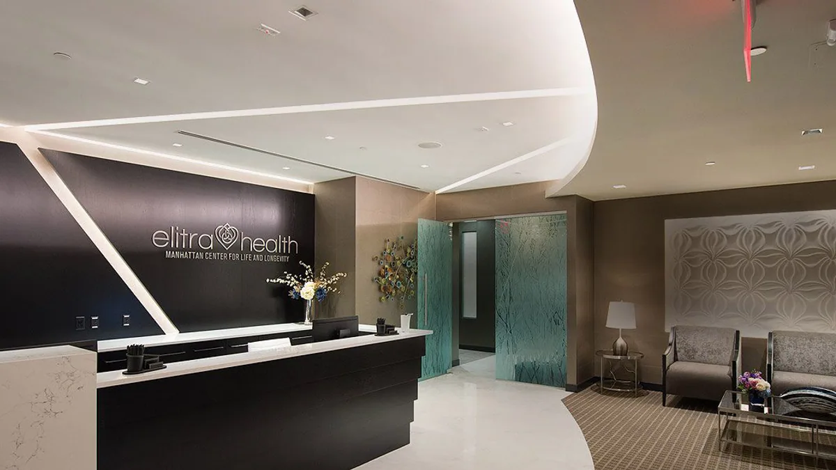 Elitra Health clinic lobby in New York